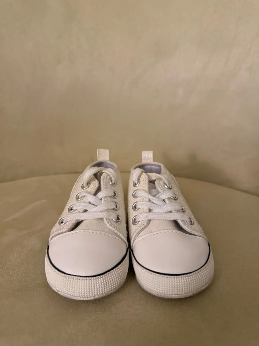 Baby Baby Sparkle mid-Top Walker Sneakers in White